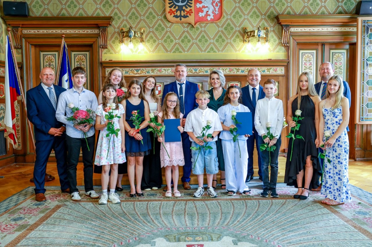 Město Náchod ocenilo nejlepší žáky roku 2026
