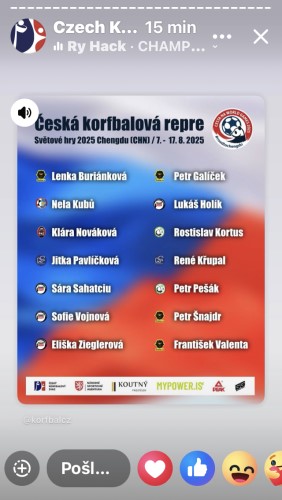 Nchodsk korfbalov odchovankyn m na Svtov hry v n