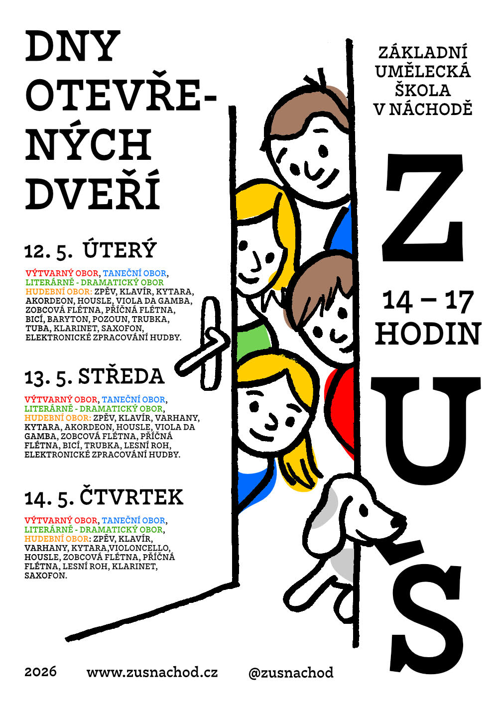 PlakátDny otevřených dveří v ZUŠce