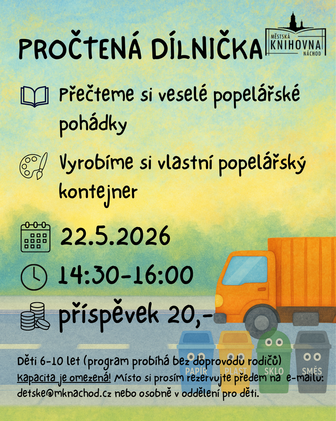 PlakátPročtená dílnička - Popelářské pohádky