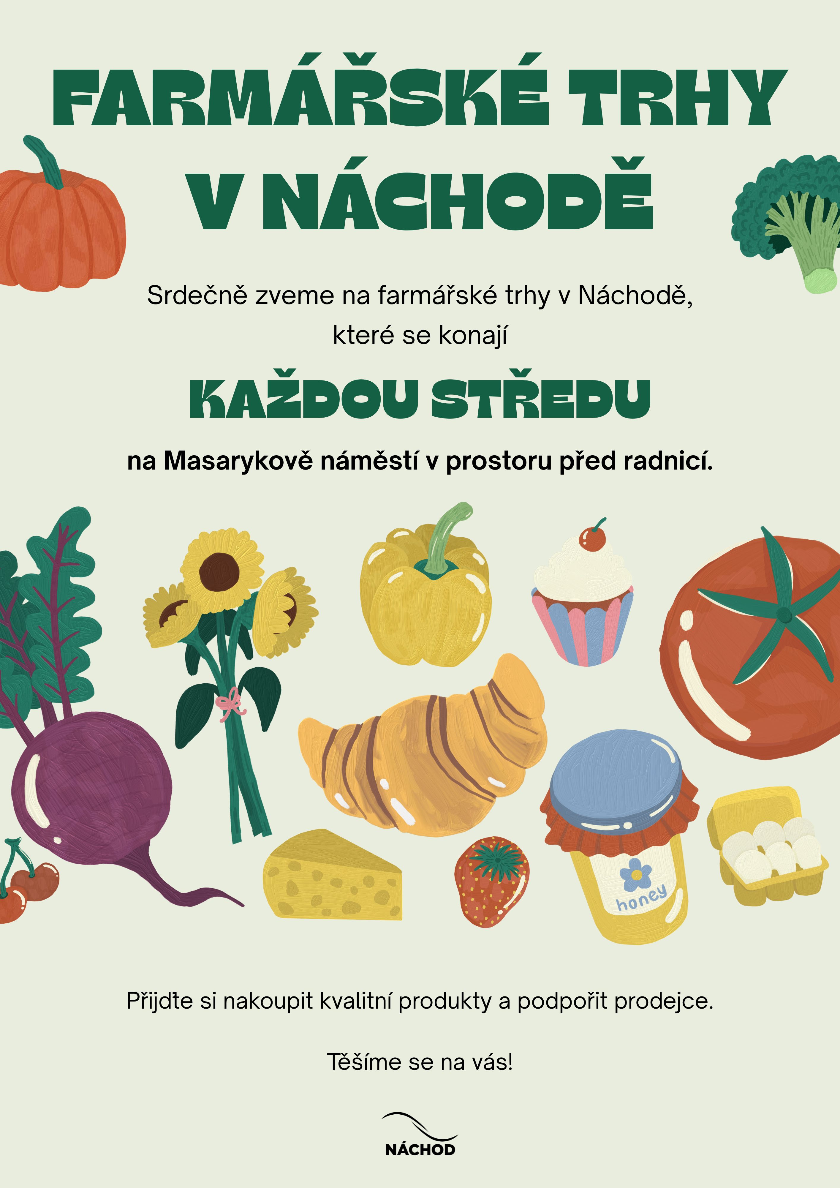 PlakátFarmářské trhy v Náchodě